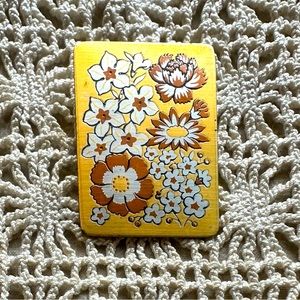 Vintage Broach or Pendant signed Reed & Barton, Damascene 1980s
